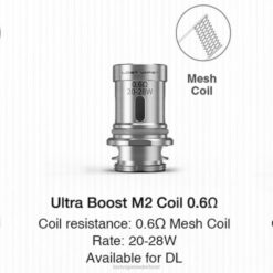 Lost Vape Kopen | m2 v2 0,6ohm Lost Vape Ultra boostspoelen (5-pack) 26TD347