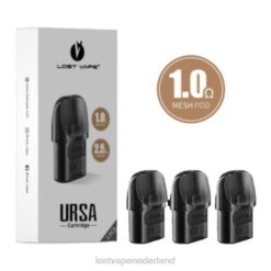 Lost Vape Kopen | zwart 1,0 ohm Lost Vape URSA vervangende peulen | 2,5 ml (3-pack) 26TD124