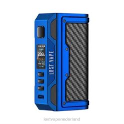 Lost Vape Nederland | matblauw/koolstofvezel Lost Vape Thelema zoektocht 200w mod 26TD177