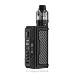 Lost Vape Nederland | zwart/koolstofvezel Lost Vape Thelema Quest 200W-kit 26TD9