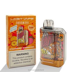 Lost Vape Netherlands | aardbei zomer Lost Vape Orion reep wegwerp | 7500 trekje | 18ml | 50mg 26TD98