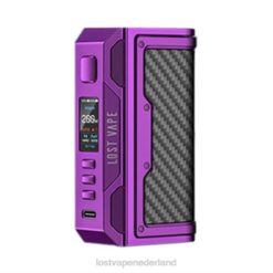 Lost Vape Netherlands | paars/koolstofvezel Lost Vape Thelema zoektocht 200w mod 26TD186