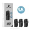 Lost Vape Netherlands | zwart 0,6ohm Lost Vape URSA vervangende peulen | 2,5 ml (3-pack) 26TD6