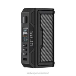 Lost Vape Netherlands | zwart/koolstofvezel Lost Vape Thelema zoektocht 200w mod 26TD14