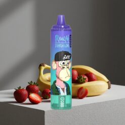 Aardbei Banaan RandM Fumot Tornado 15000 Puffs 25ml Vloeistof vape wholesale Netherlands