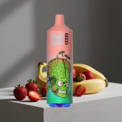 Aardbei Banaan RandM Fumot Tornado 9000 Puffs 18 mL Vloeistof Mesh Coil vape wholesale Netherlands