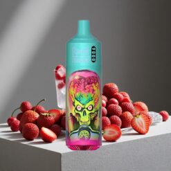 Aardbei Framboos Kers Ijs RandM Fumot Tornado 9000 Puffs 18 mL Vloeistof Mesh Coil vape wholesale Netherlands