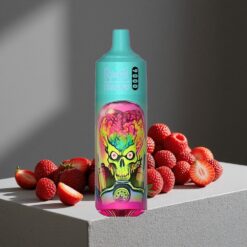 Aardbei Framboos RandM Fumot Tornado 9000 Puffs 18 mL Vloeistof Mesh Coil vape wholesale Netherlands