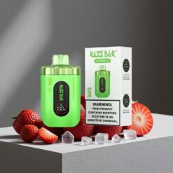 Aardbei-IJs Razz Bar 50K Puffs Wegwerp Vape 1.0 Ohm Mesh Coil Type-C Oplaadbaar vape wholesale Netherlands
