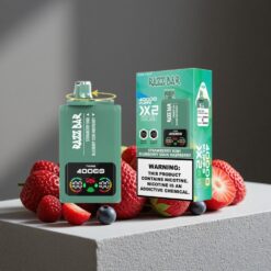 Aardbei Kiwi_Blauwe Bes Zure Framboos Razz Bar 40000 Puffs Wegwerp Vape met Power Screen Display & Type-C Poort vape wholesale Netherlands