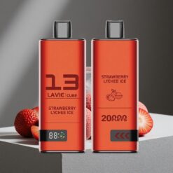 Aardbei Lychee IJs Lavie Cube Wegwerp Vape 20000 Puffs 28ML Type C vape wholesale Netherlands