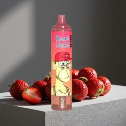 Aardbei Red Bull RandM Fumot Tornado 15000 Puffs 25ml Vloeistof LCD Scherm vape wholesale Netherlands