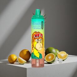 Ananas IJs RandM Fumot Tornado 15000 Puffs 25ml Vloeistof LCD Scherm vape wholesale Netherlands