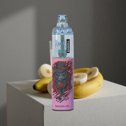 Banaan Ijs RandM Fumot Tornado 7000 Puffs 14ML Vape Met Type-C Port En RGB Licht vape wholesale Netherlands