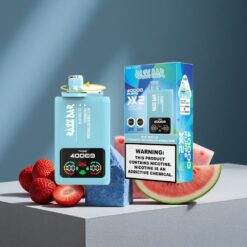Blauwe Framboos-IJs-Aardbei Watermeloen Bubble Gum Razz Bar Wegwerp Vape 40000 Puffs Met Type-C Poort vape wholesale Netherlands