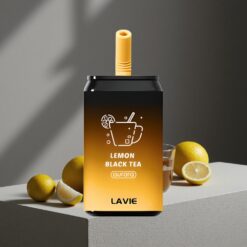 Citroen Zwarte Thee LAVIE Aurora 11000 Puffs 22ML Type C Oplaadbaar vape wholesale Netherlands