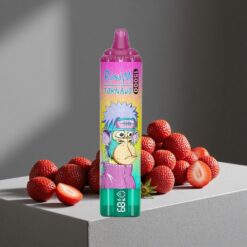 IJs Aardbei RandM Fumot Tornado 15000 Puffs 25ml Vloeistof LCD Scherm vape wholesale Netherlands