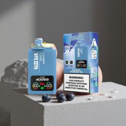 Perzik IJs_Blauwe Bes IJs Razz Bar Wegwerp Vape 40000 Puffs Power Screen Display Type-C Port vape wholesale Netherlands