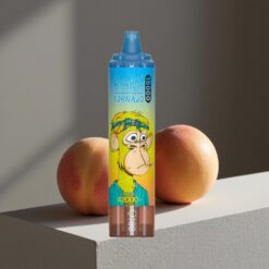 Perzik Mango RandM Fumot Tornado 15000 Puffs 25ml Vloeistof LCD Scherm vape wholesale Netherlands
