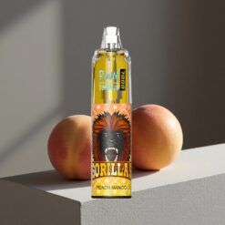 Perzik Mango RandM Fumot Tornado 7000 Puffs 14 ML Vloeistof RGB Licht Vape Wholesale Netherlands