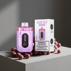 Rode Stier Druif & Framboos Razz Bar 50K Puffs Wegwerp Vape tot 50000 Puffs Type-C Oplaadbaar vape wholesale Netherlands