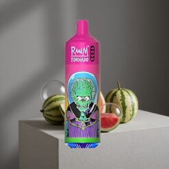 Watermeloen Bubblegum RandM Fumot Tornado 9000 Puffs 18 mL Herlaadbare Vape vape wholesale Netherlands